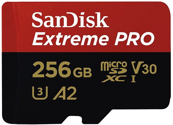 Pamäťová karta SanDisk microSDXC 256 GB Extreme Pro A2 UHS-I (V30) U3 + SD adaptér ...