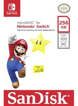 Memóriakártya Sandisk microSDXC 256GB Nintendo Switch A1 V30 UHS-1 U3 ...