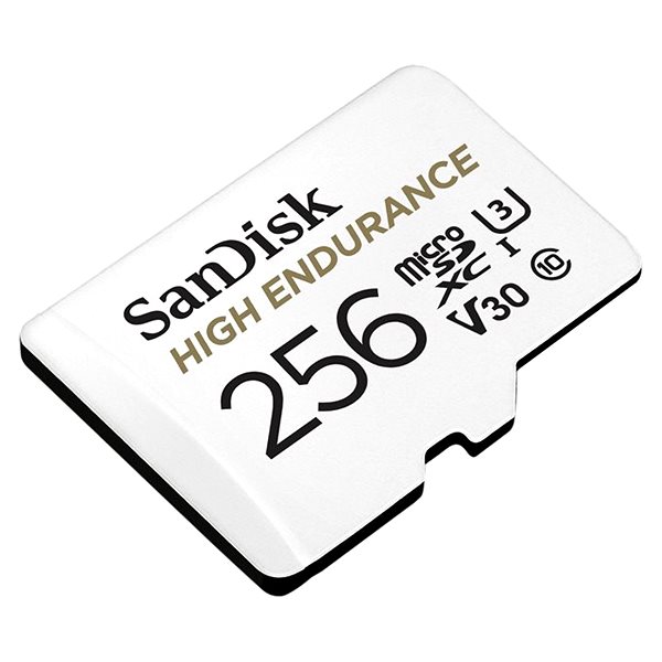 Memóriakártya SanDisk microSDHC 256GB High Endurance Video U3 V30 + SD adapter ...