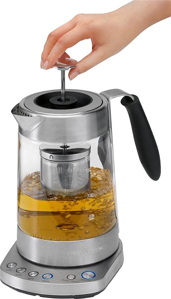 Electric Kettle ProfiCook WKS 1020 + tea maker glass ...