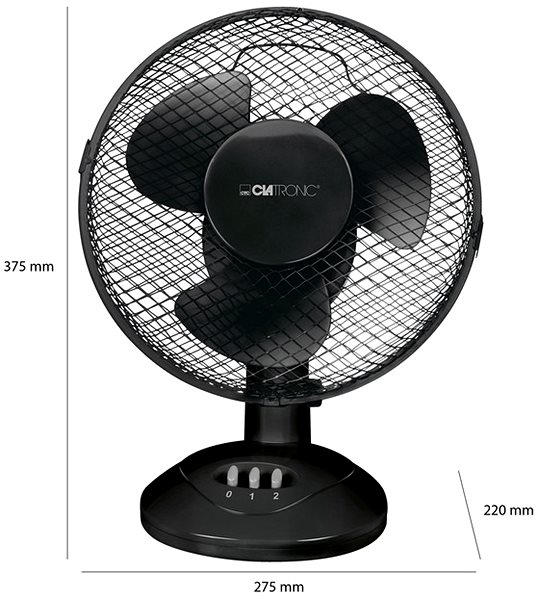 Fan Clatronic VL 3601 table fan black ...