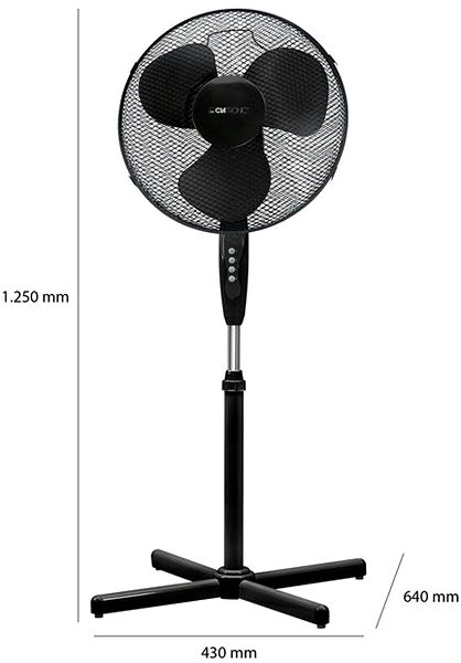 Fan Clatronic VL 3603 stand fan black ...