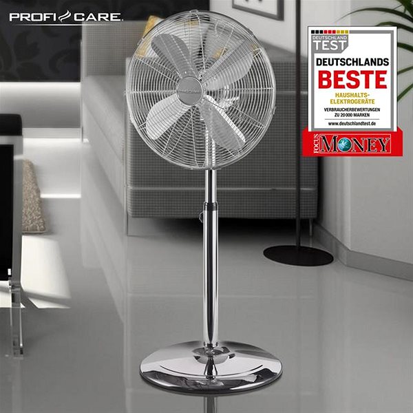 Fan ProfiCare VL 3064 stainless steel stand fan ...