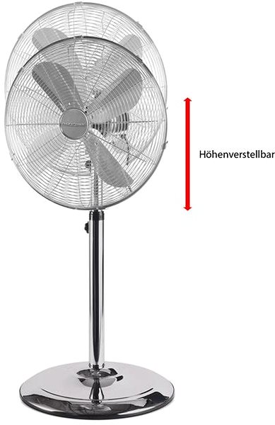 Fan ProfiCare VL 3064 stainless steel stand fan ...