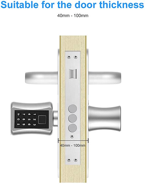 Cylinder X-SITE fingerprint pad/lock 35/35 C001B 70 ...