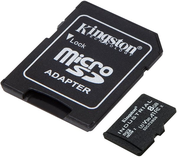 Speicherkarte Kingston MicroSDHC 16GB Industrial + SD-Adapter ...