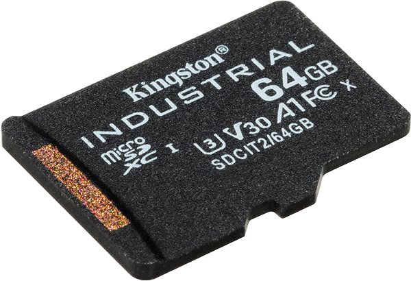 Memóriakártya Kingston MicroSDXC 64GB Industrial + SD adapter ...