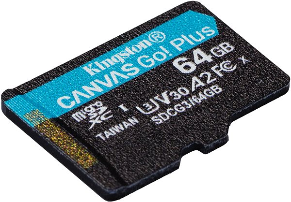 Memóriakártya Kingston Canvas Go! Plus microSDXC 64GB + SD adapter ...
