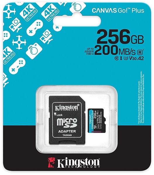 Pamäťová karta Kingston microSDXC Canvas Go Plus Gen4 256 GB ...