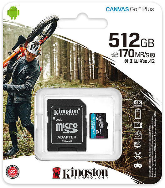 Speicherkarte Kingston microSDXC Canvas Go Plus Gen4 512 GB ...