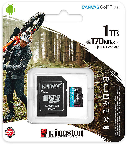 Speicherkarte Kingston microSDXC Canvas Go Plus Gen4 1 TB ...