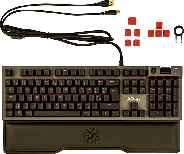 Gaming Keyboard XPG SUMMONER Cherry MX Red CZ Package content