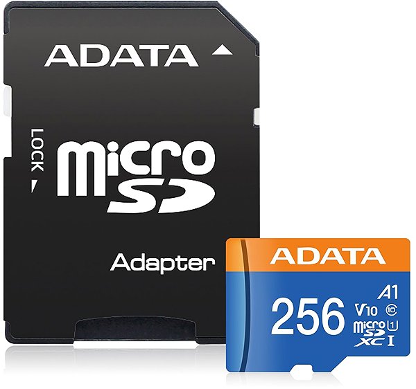 Memóriakártya ADATA MicroSDXC 256GB Premier + SD adapter ...