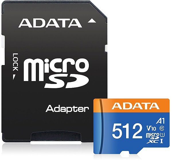 Speicherkarte ADATA MicroSDXC 512 GB Premier + SD-Adapter ...