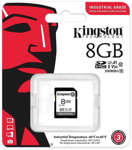 Memóriakártya Kingston SDHC 8GB Industrial ...