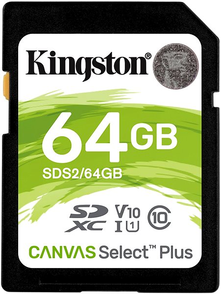 Memóriakártya Kingston Canvas Select Plus SDXC 64GB Class 10 UHS-I ...