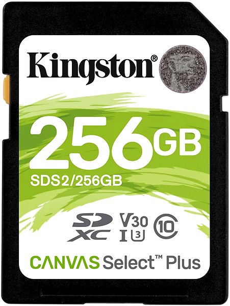 Memóriakártya Kingston Canvas Select Plus SDXC 256GB Class 10 UHS-I ...