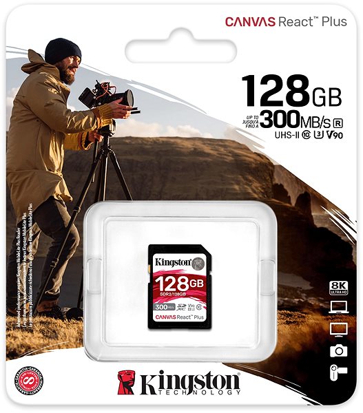 Memóriakártya Kingston SDXC 128 GB Canvas React Plus ...