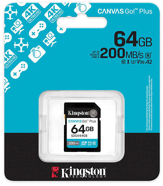 Speicherkarte Kingston SDXC Canvas Go Plus Gen4 64 GB ...