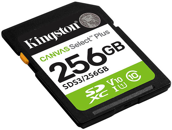 Memóriakártya Kingston SDXC 256GB Canvas Select Plus Gen 3 ...