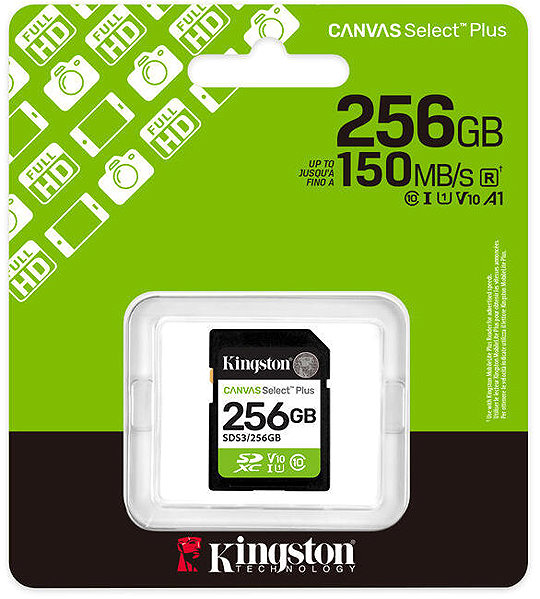 Memóriakártya Kingston SDXC 256GB Canvas Select Plus Gen 3 ...