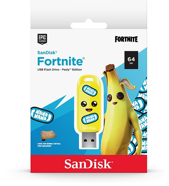 Flash Drive SANDISK Fortnite 64GB Peely Edition ...