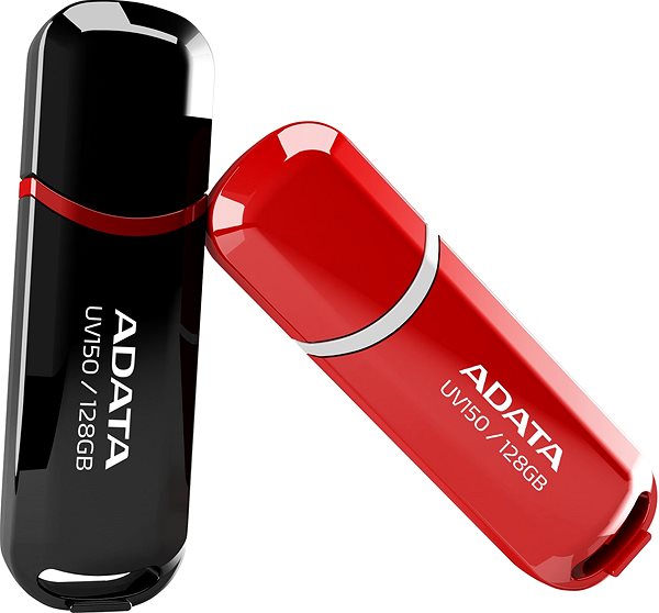 USB kľúč ADATA UV150 128GB čierny Bočný pohľad