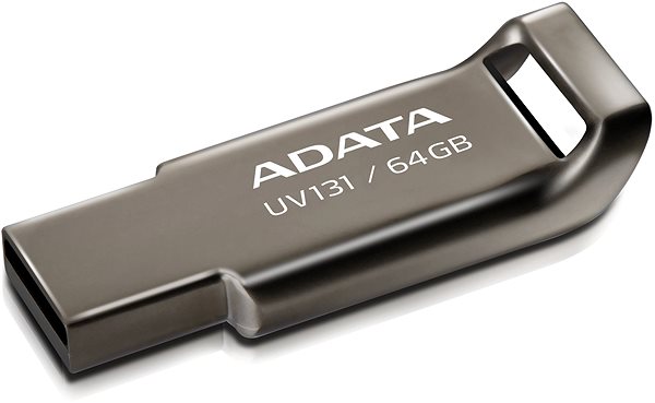 USB kľúč ADATA UV131 64GB sivý Bočný pohľad