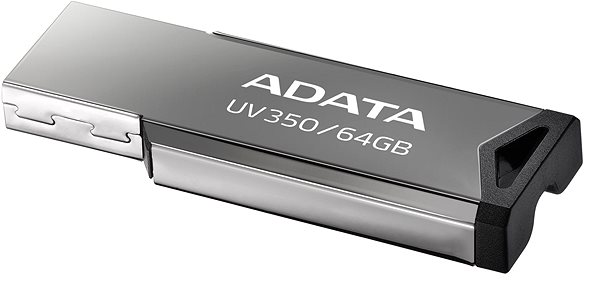 Pendrive ADATA UV350 64 GB fekete Oldalnézet