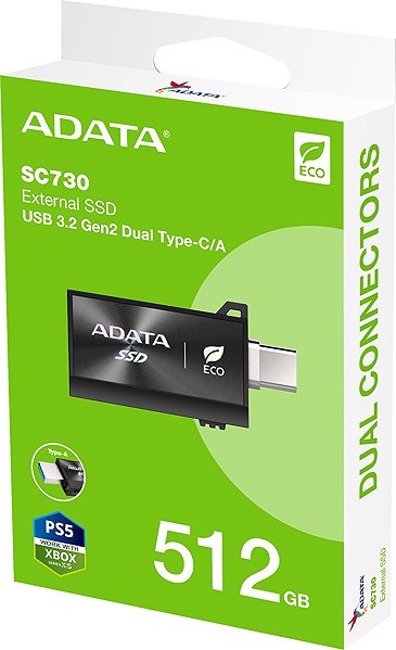 External Hard Drive ADATA SC730 SSD 512GB ...