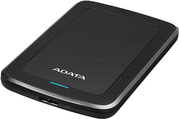 Externí disk ADATA HV300 externí HDD 1TB USB 3.1, černý Boční pohled