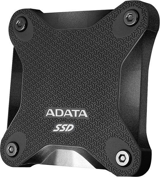 Külső merevlemez ADATA SD600Q SSD 240GB, fekete Oldalnézet