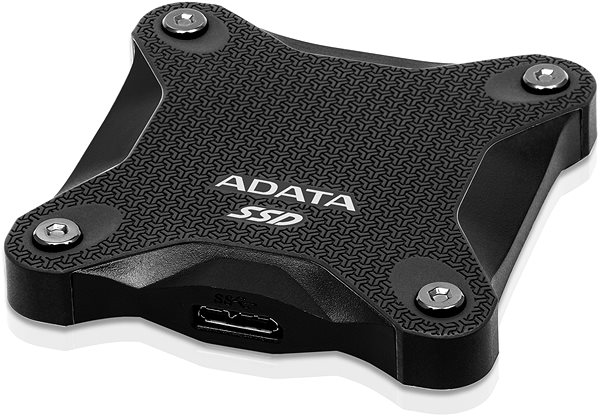 Externí disk ADATA SD600Q SSD 240GB černý Boční pohled