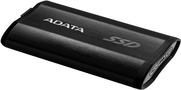 Külső merevlemez ADATA SE800 SSD 512GB fekete Oldalnézet