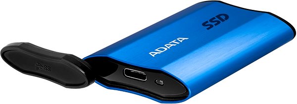 Externe Festplatte ADATA SE800 SSD 512 GB Blau Anschlussmöglichkeiten (Ports)