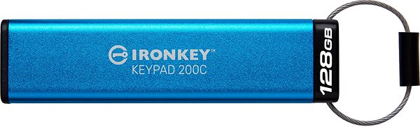 USB kľúč Kingston IronKey Keypad 200 128 GB USB-C ...