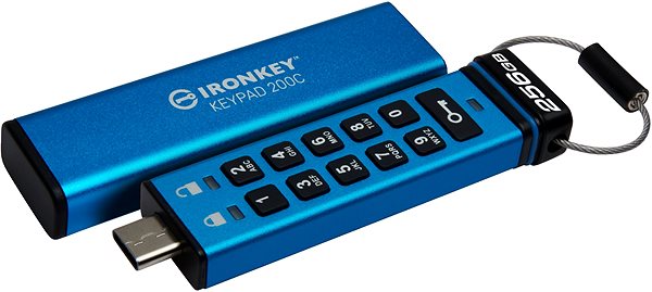 Pendrive Kingston IronKey Keypad 200 256 GB USB-C ...