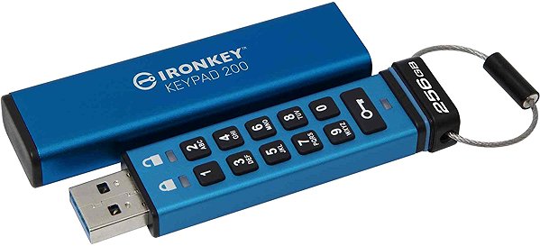 Flash Drive Kingston IronKey Keypad 200 256GB USB-A ...