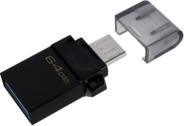 USB Stick Kingston DataTraveler MicroDuo3 G2 64 GB Seitlicher Anblick