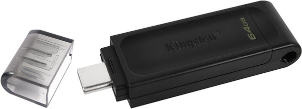Pendrive Kingston DataTraveler 70 64 GB Oldalnézet