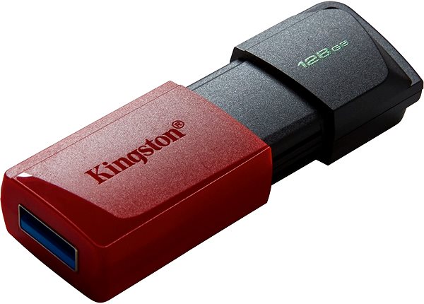 USB Stick Kingston DataTraveler Exodia M 128GB, schwarz-rot Seitlicher Anblick