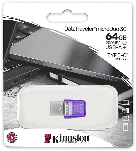 Flash Drive Kingston DataTraveler MicroDuo 3C 64GB ...