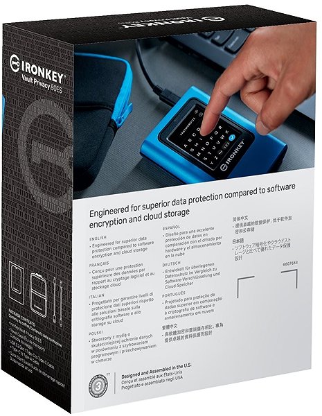 External Hard Drive Kingston IronKey Vault Privacy 80 960GB ...