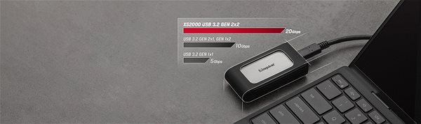 Külső merevlemez Kingston XS2000 Portable SSD 4 TB ...