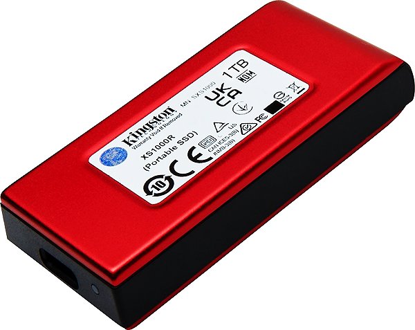 External Hard Drive Kingston XS1000 SSD 1TB, red ...
