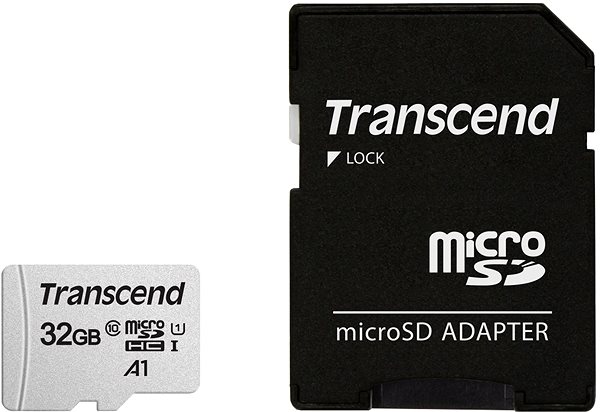 Memóriakártya Transcend microSDHC 300S 32 GB + SD adapter ...