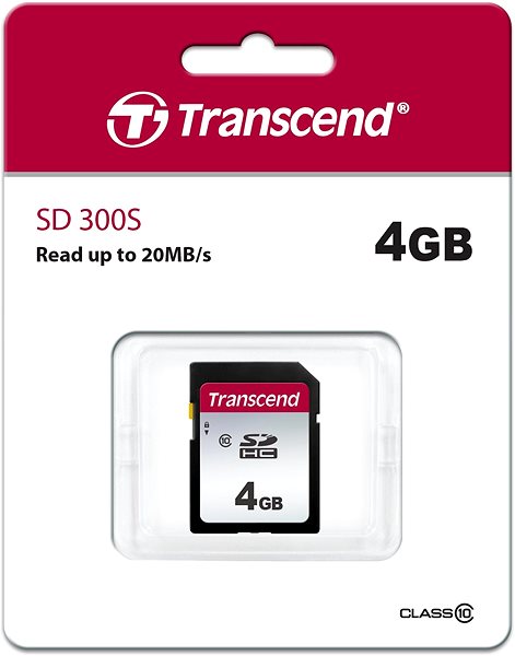 Memóriakártya Transcend SDHC 300S 4 GB ...