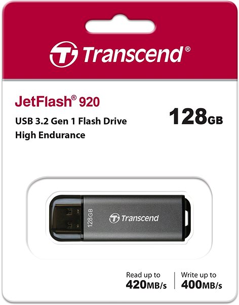 Flash Drive Transcend JetFlash 920 128GB Packaging/box