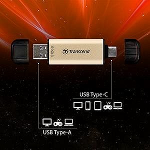 Flash Drive Transcend Speed Drive JF930C 128GB Features/technology