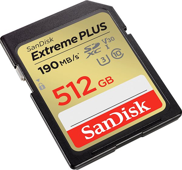 Memóriakártya SanDisk SDXC Extreme PLUS 512 GB ...